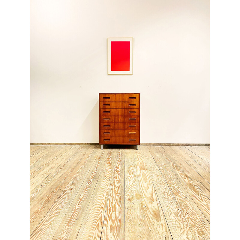 Vintage Teak Chest of Drawers, Danish 1950s