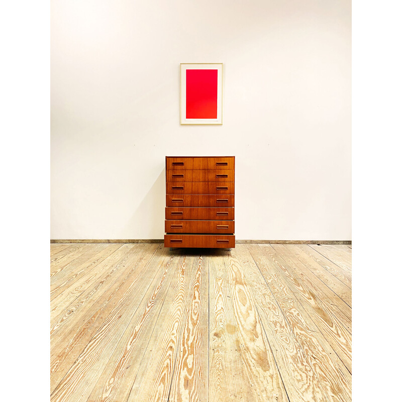 Vintage Teak Chest of Drawers, Danish 1950s