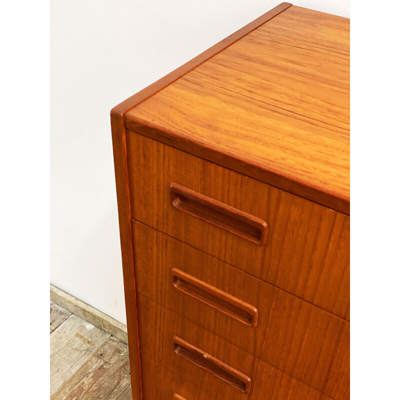 Vintage Teak Chest of Drawers, Danish 1950s