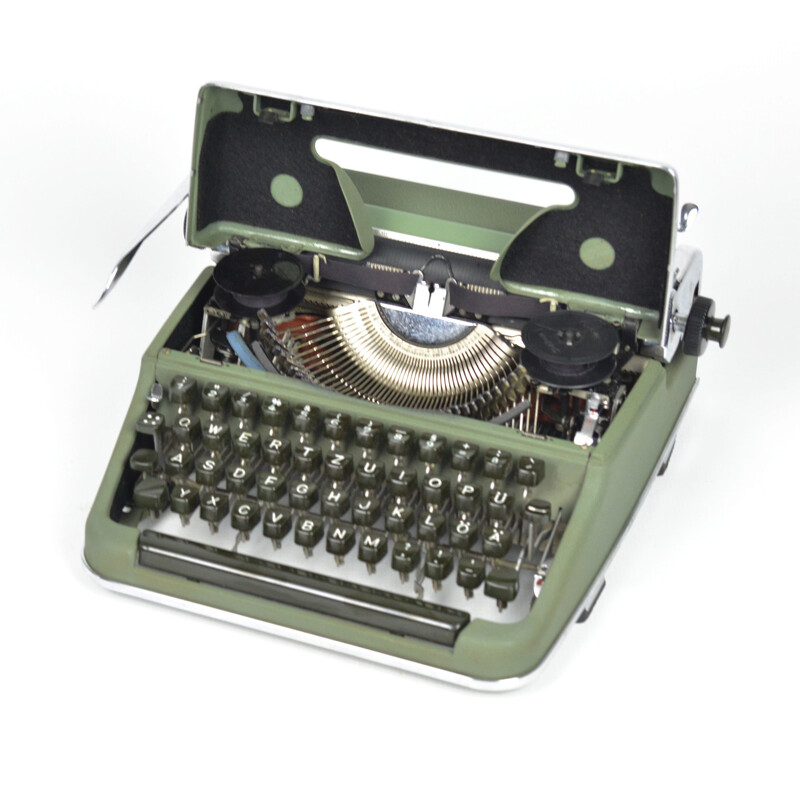Vintage suitcase Type: SM-3 typewriter by Olympia Wilhelmshaven , Germany 1953s