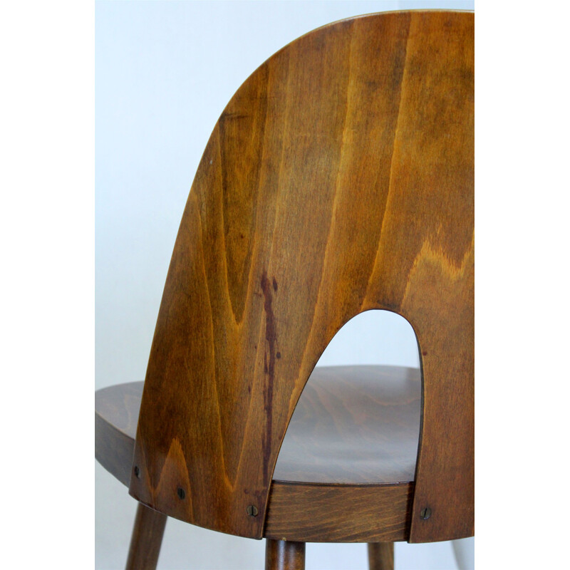 Set di 4 sedie vintage in legno di Oswald Haerdtl per Ton, Cecoslovacchia 1950