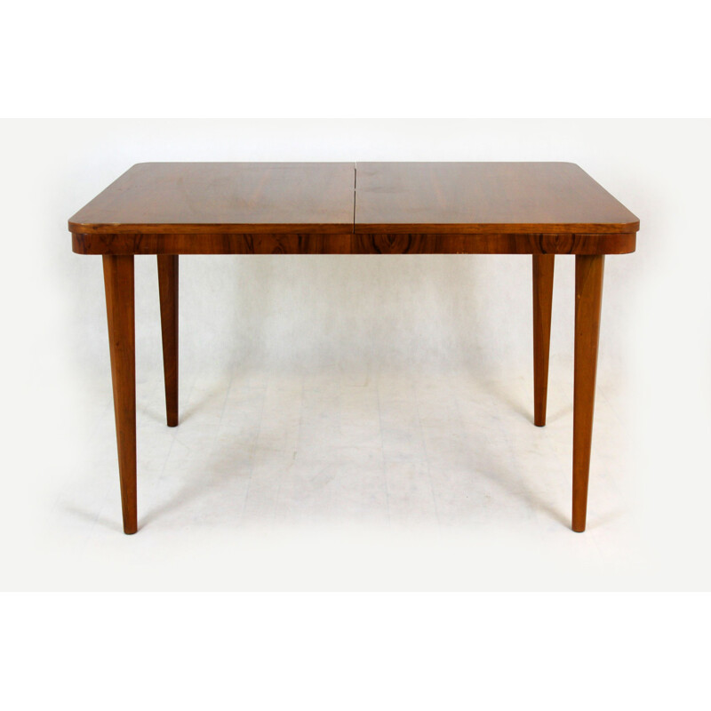 Vintage walnut table by Mier 1950