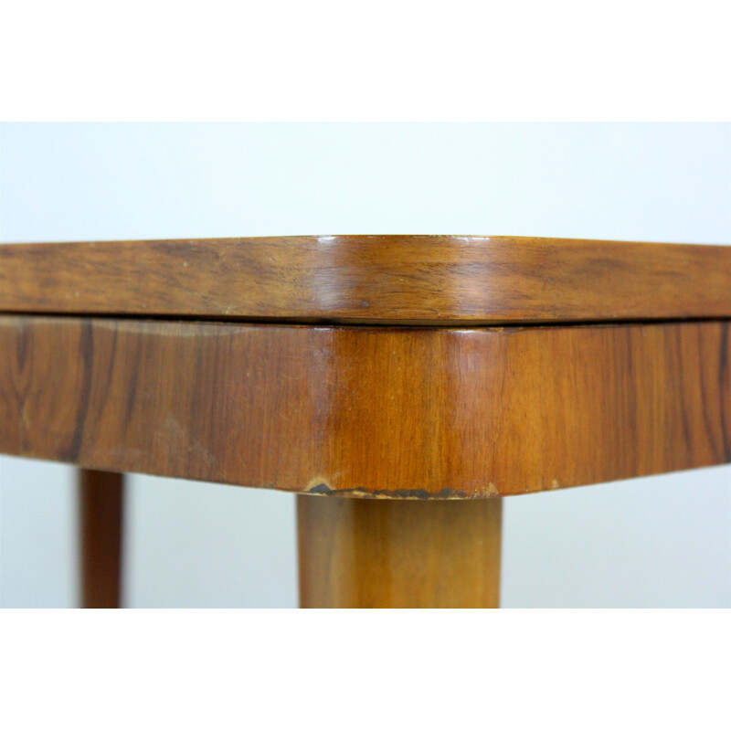 Vintage walnut table by Mier 1950