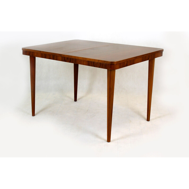 Vintage walnut table by Mier 1950