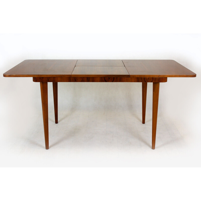 Vintage walnut table by Mier 1950