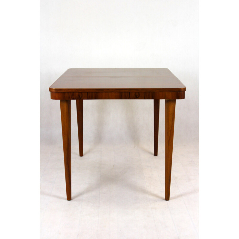 Vintage walnut table by Mier 1950
