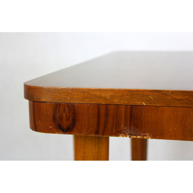 Vintage walnut table by Mier 1950