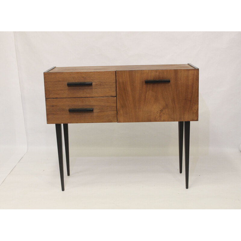 Vintage console with one door and two drawers 1960