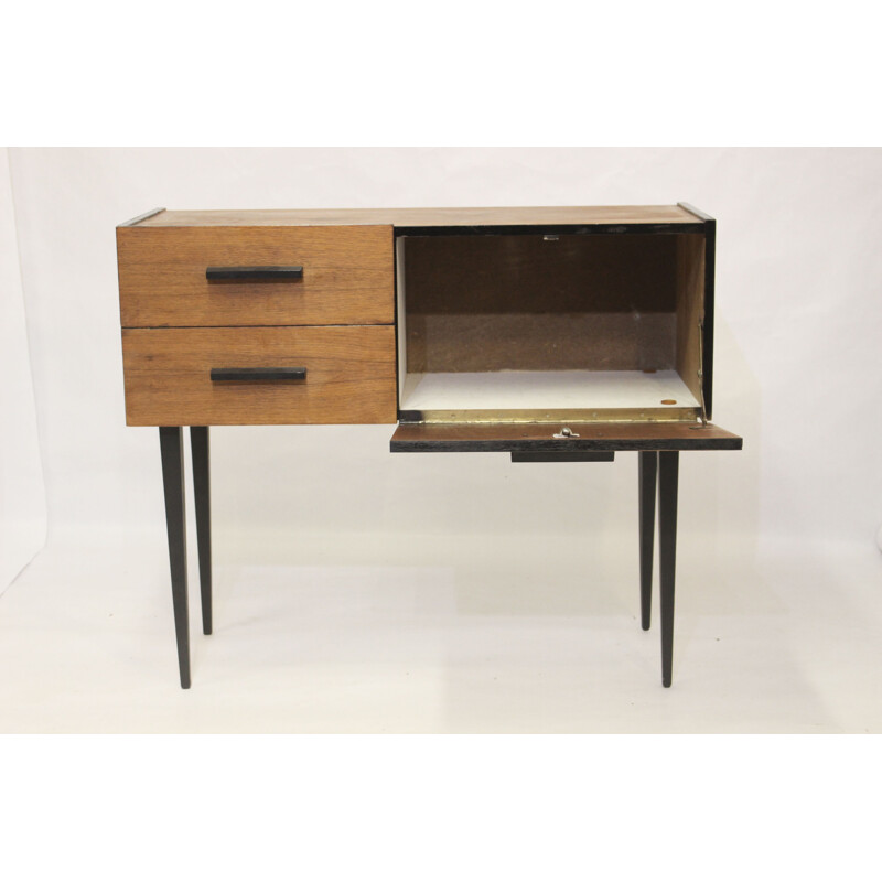 Vintage console with one door and two drawers 1960