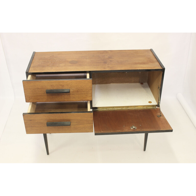 Vintage console with one door and two drawers 1960