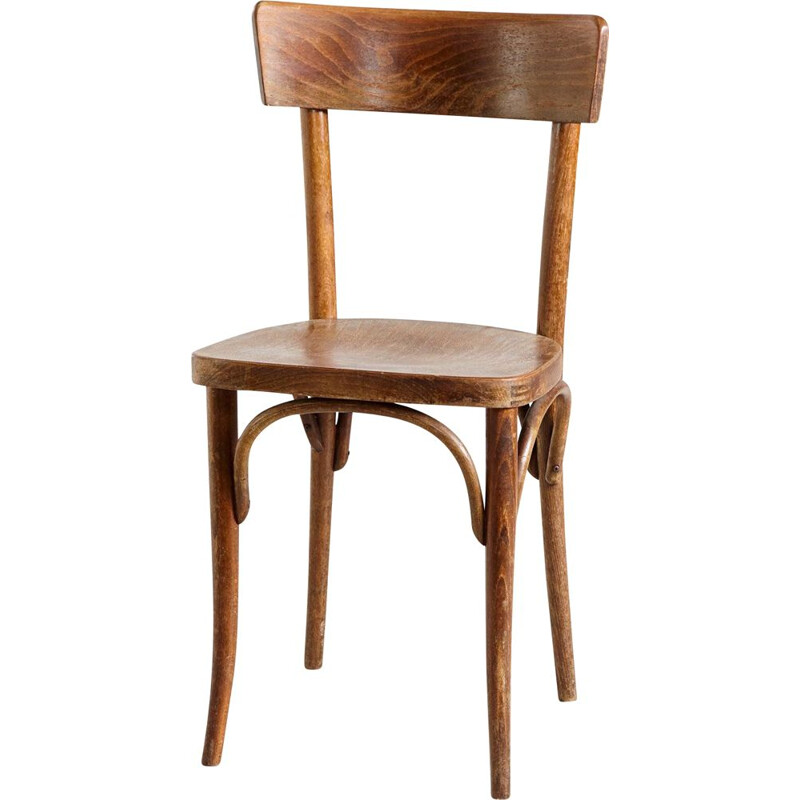 Thonet vintage stoel met slanke rugleuning