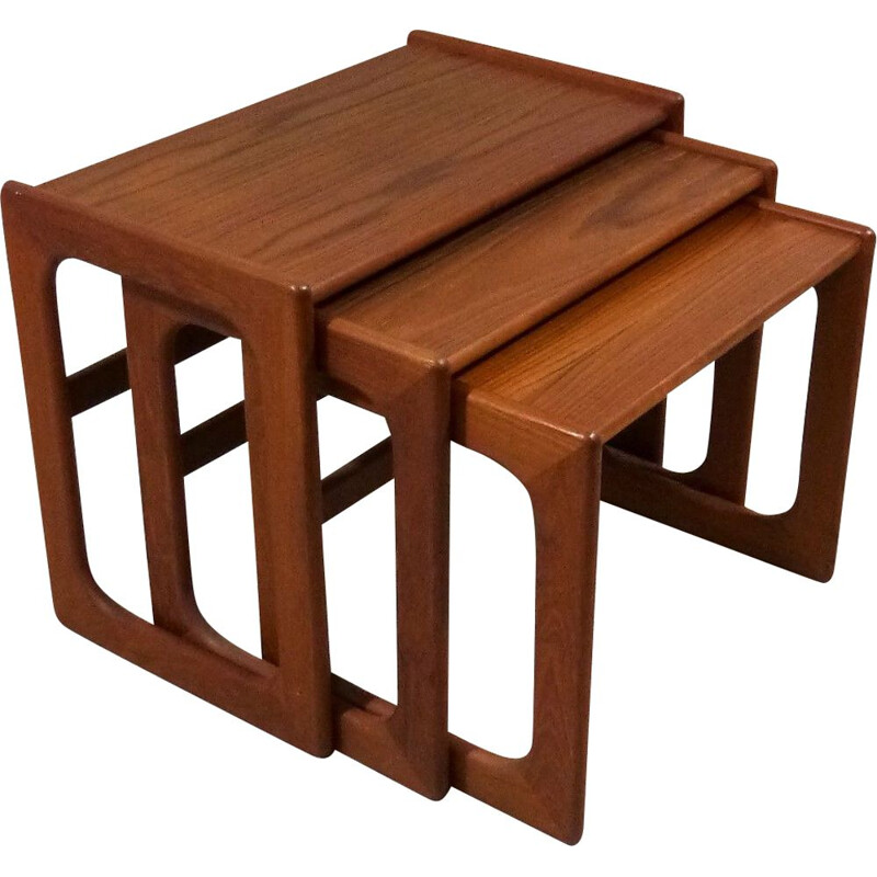 Vintage Teak nesting tables by Salin Nyborg, Denmark 1960s