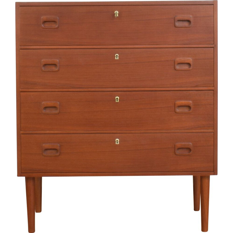 Vintage Teak Chest of Drawers, Swedish 1960s