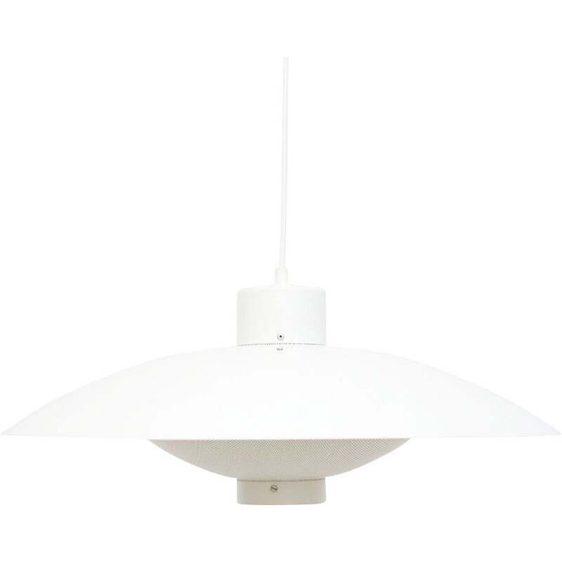 Vintage White Fog Morup pendant lamp, Danish 1970s