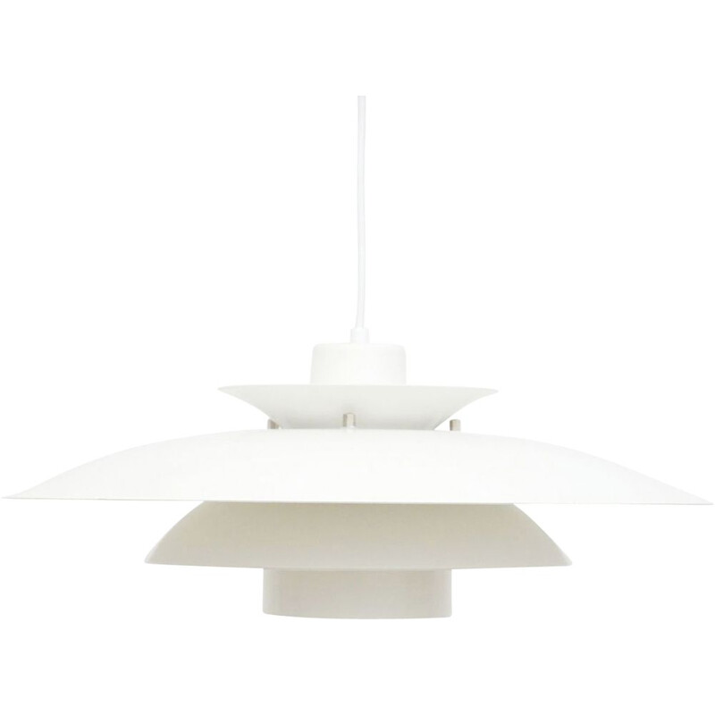 Vintage White Junge pendant lamp, Danish 1970s