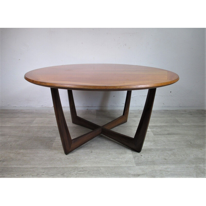 Vintage walnut coffee table by Kondor Mobel Perfektion, Germany 1960