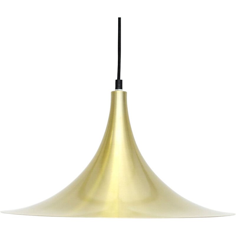 Vintage pendant lamp In Brass, Danish 1970s