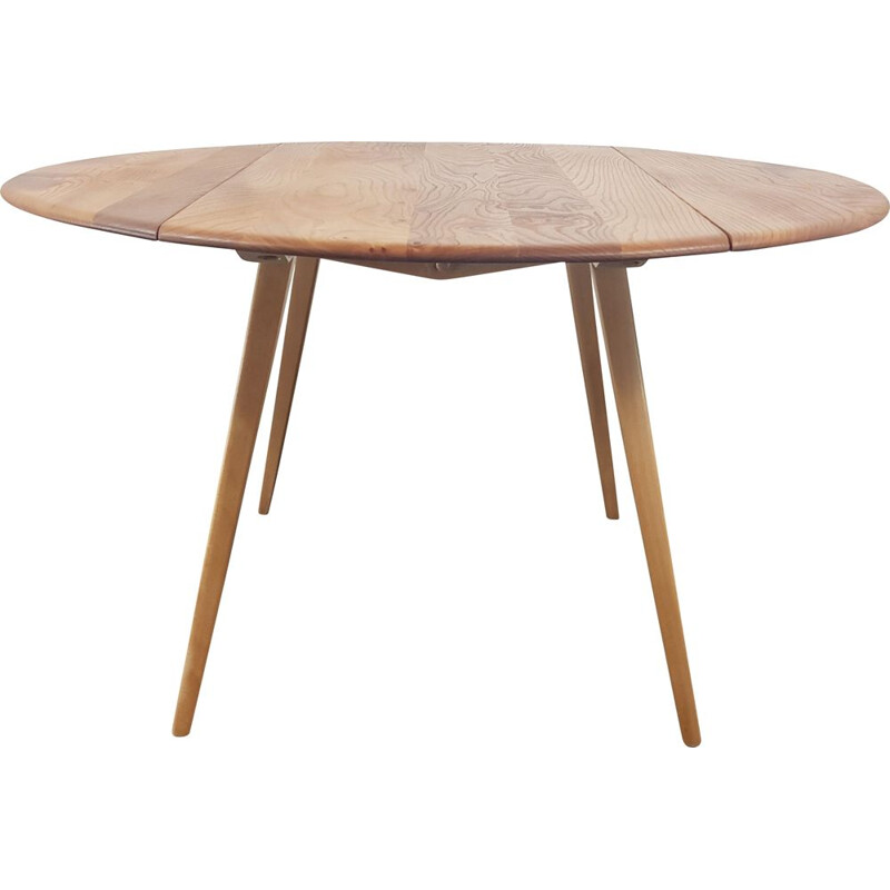 Table vintage ronde par Ercol, Anglais 1960