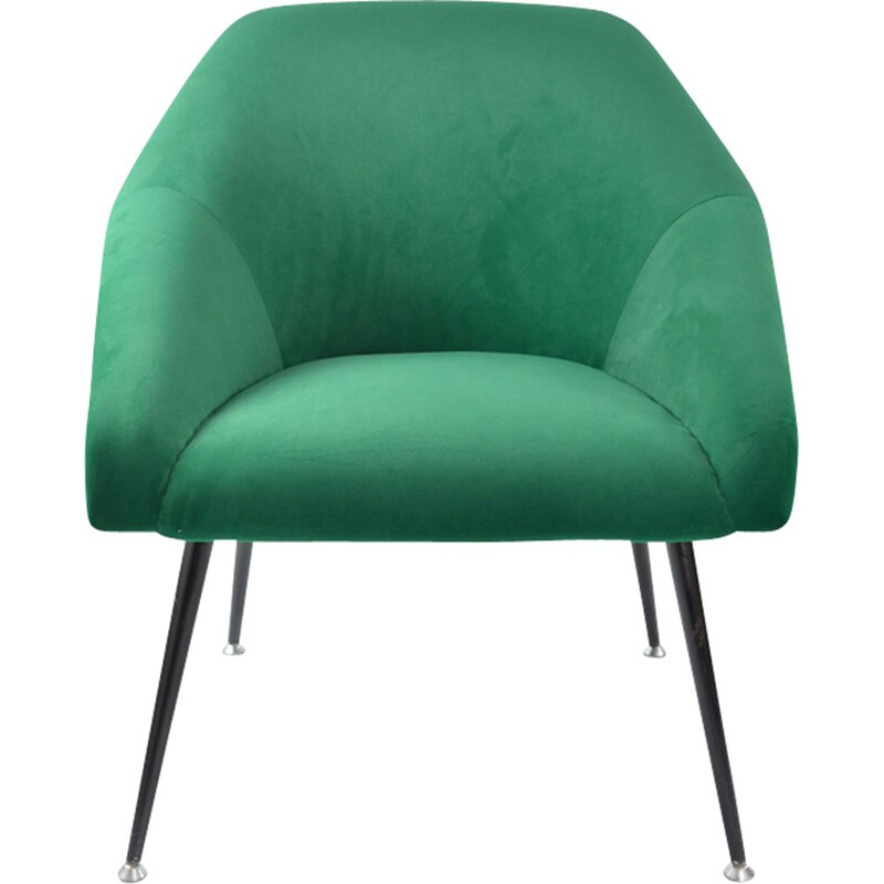 fauteuil vintage coquille - verte