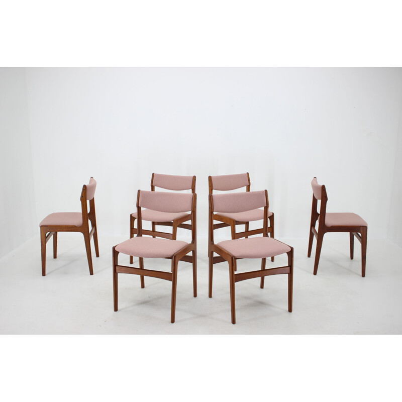 Set of 6 vintage teak chairs, Danish 1960
