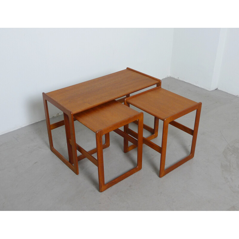 Set of three Mogens Kold nesting tables, Arne HOVMAND-OLSEN - 1960s