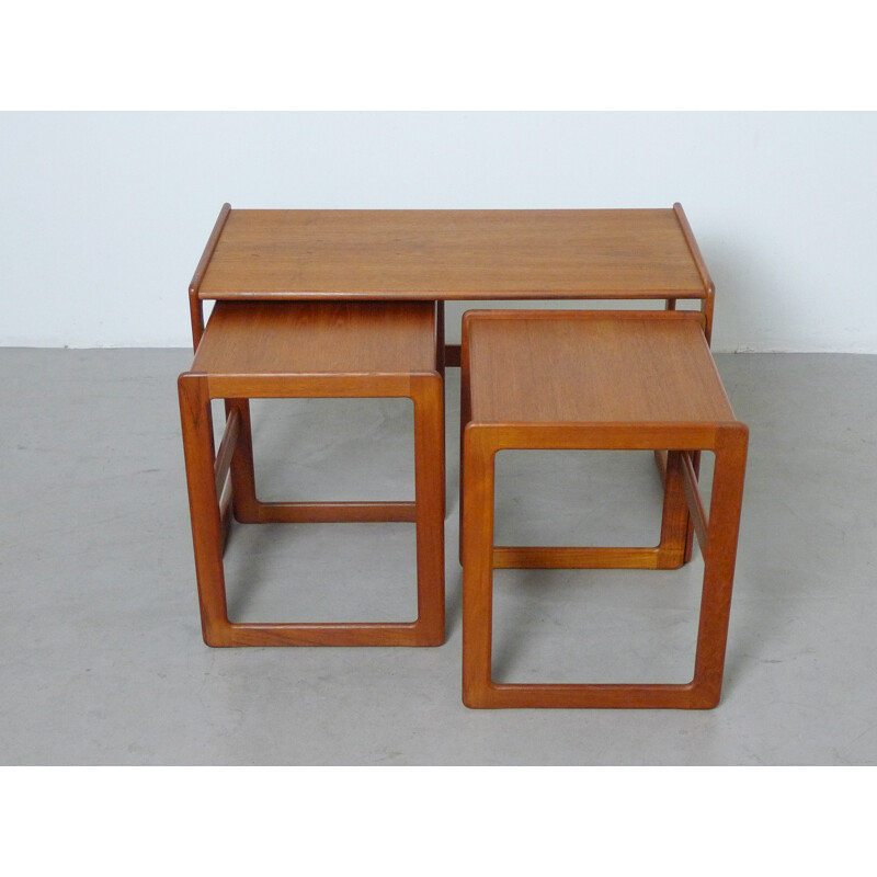 Set of three Mogens Kold nesting tables, Arne HOVMAND-OLSEN - 1960s