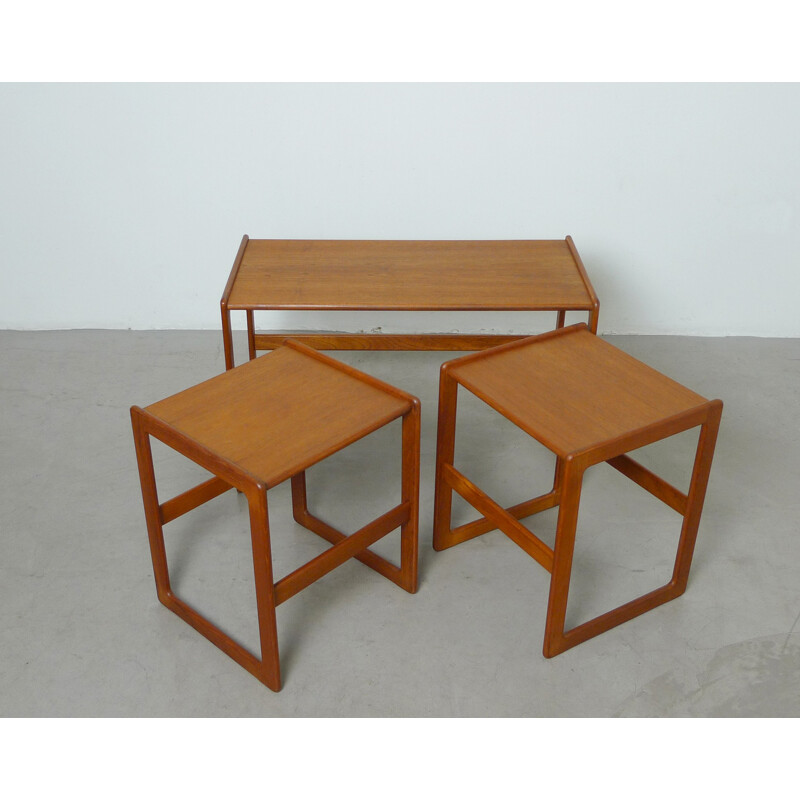 Set of three Mogens Kold nesting tables, Arne HOVMAND-OLSEN - 1960s
