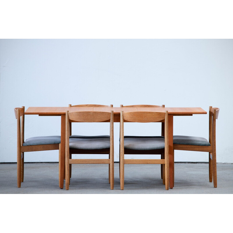 Table vintage extensible en teck, Scandinave 1960