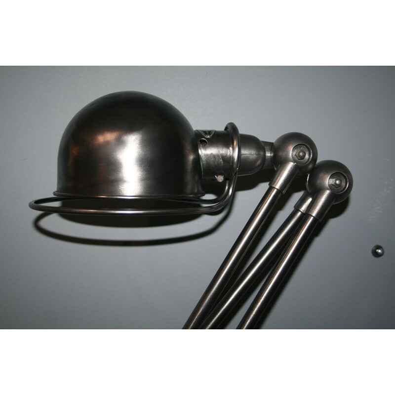 Vintage-Lampe Jieldé 3 Arme aus Industriegraphit von Jean Louis Domecq