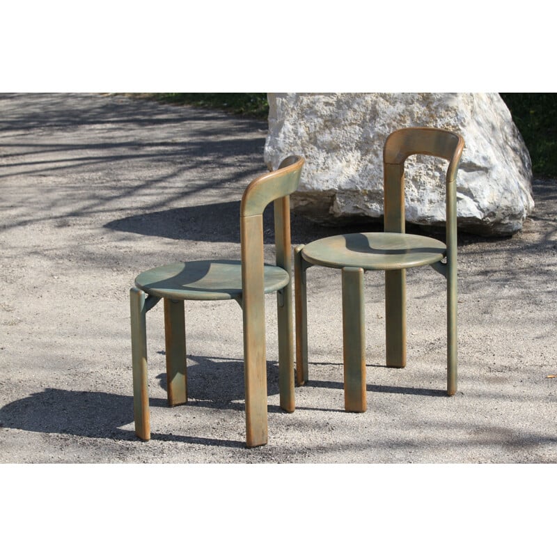 Pair of vintage chairs by Bruno Rey for Dietiker