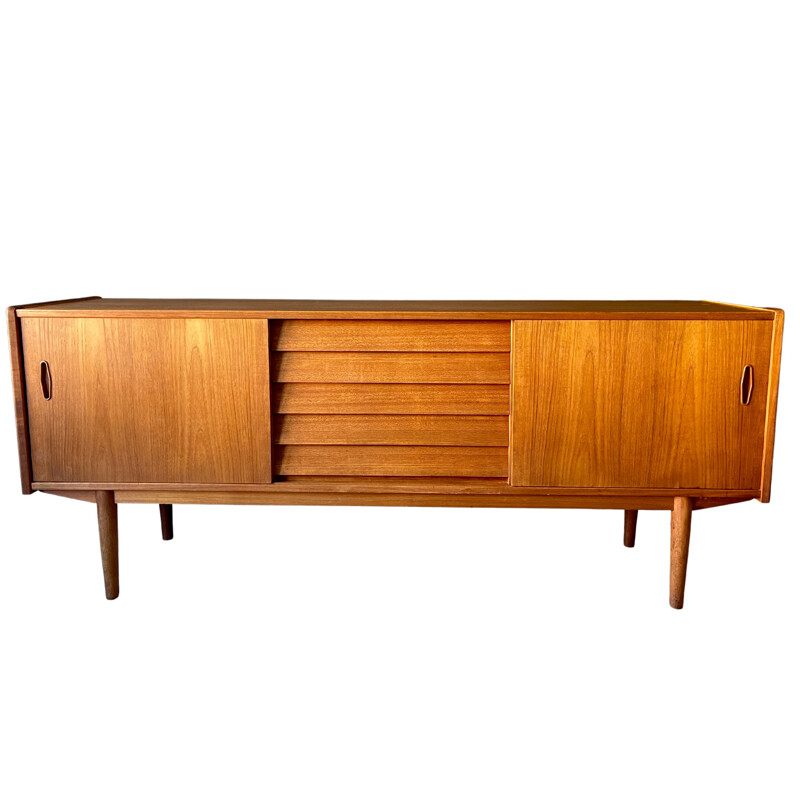 Enfilade vintage en teck par Nils Jonsson pour Hugo Troeds, Scandinavie 1960