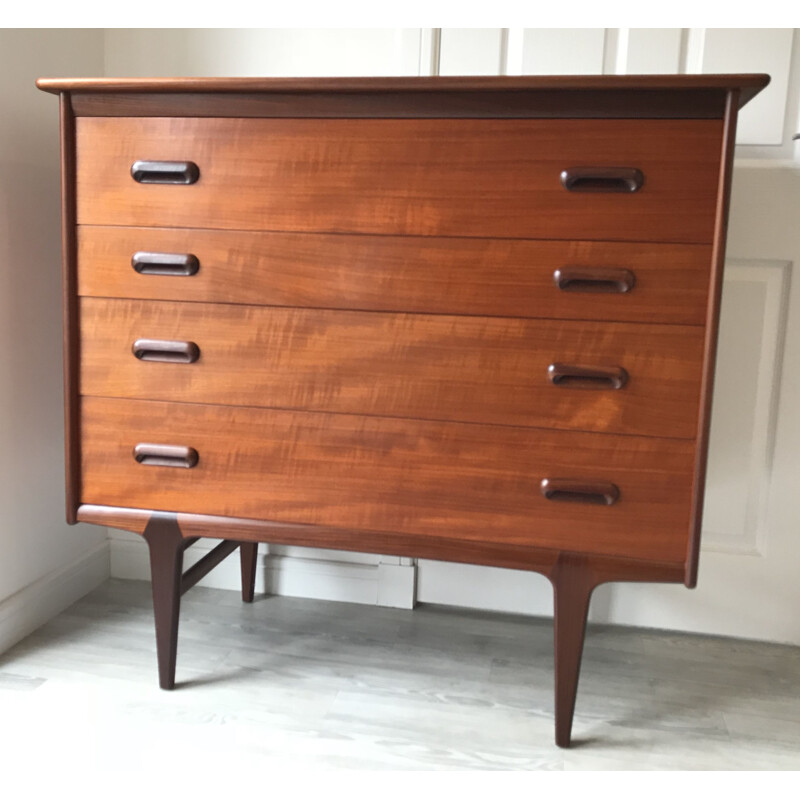 Vintage Teak and Afromosia Chest of Drawers Modern A. Younger Codan