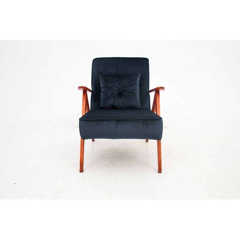 Vintage Armchair with footrest, Poland 1960s