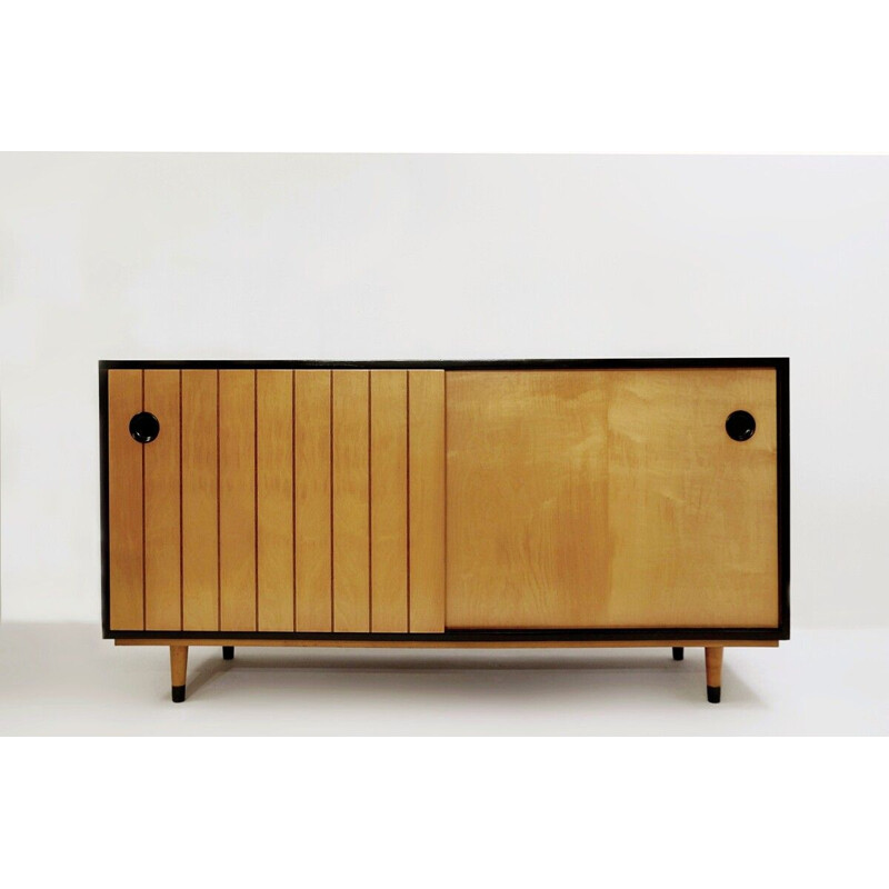 Vintage Sliding Doors sideboard by Erich Stratmann for Oldenburger Möbelwerkstätten 1950s