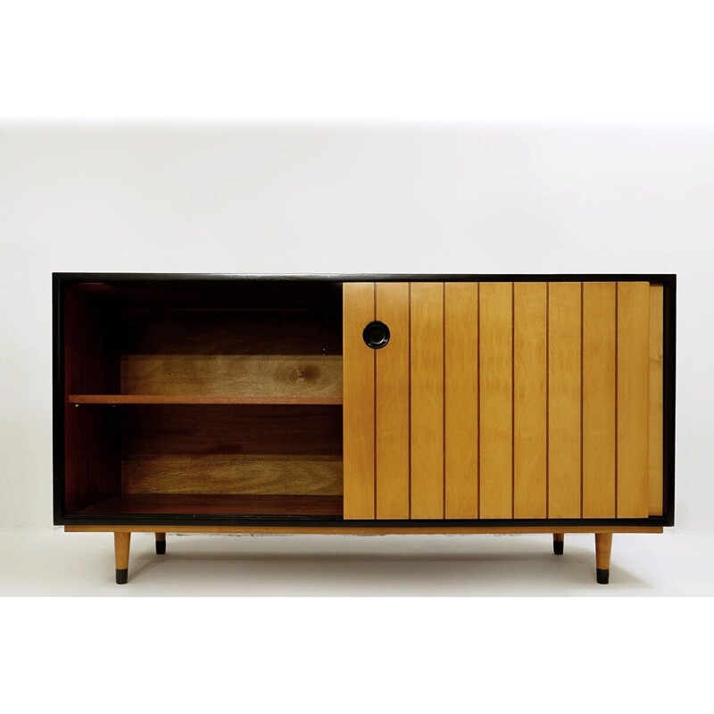 Vintage Sliding Doors sideboard by Erich Stratmann for Oldenburger Möbelwerkstätten 1950s