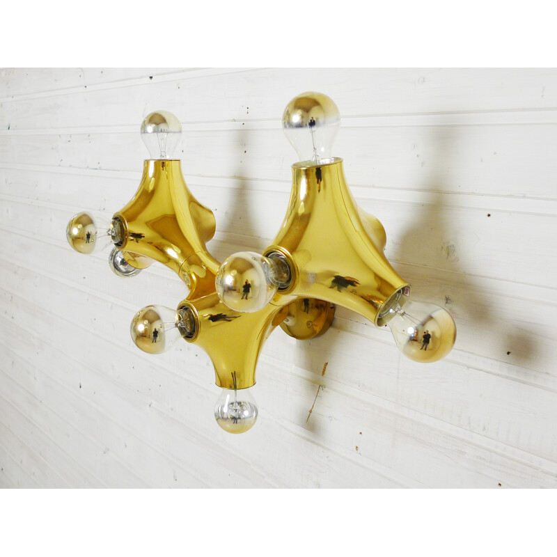 Cosack golden wall sconce - 1970s