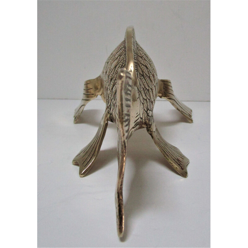 Vintage brass sculptural fish 1970s