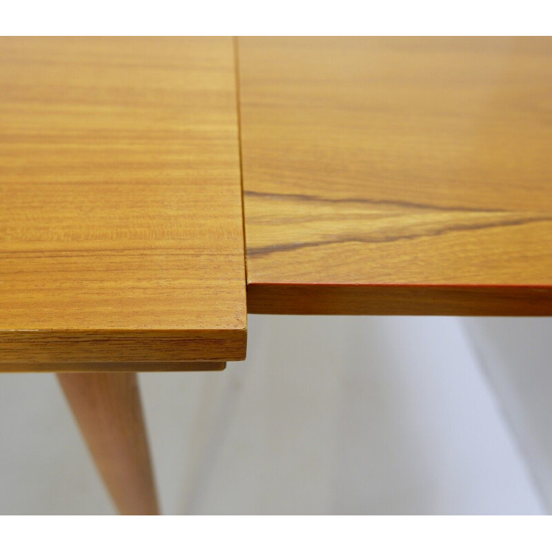 Vintage  teak dining table by Oswald Vermaercke, Belgium 1960s