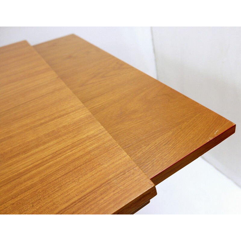 Vintage  teak dining table by Oswald Vermaercke, Belgium 1960s