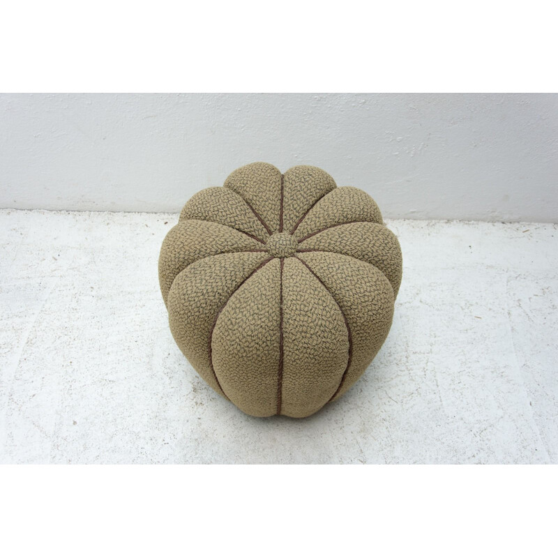 Vintage Art Deco pouffe by Jindřich Halabala, Czechoslovakia 1950s