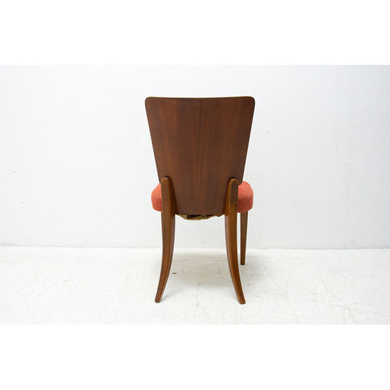 Vintage Art Deco dining chairs H-214 by Jindrich Halabala for ÚP Závody 1950s