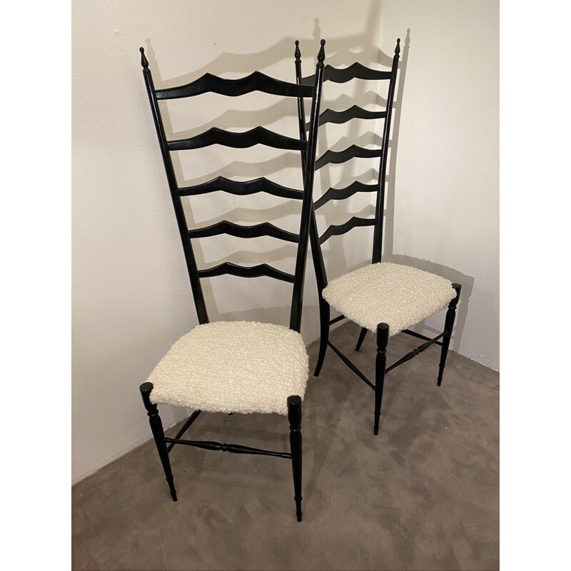 Vintage Chiavari Stuhl aus Walnussholz von Fratelli Levaggi, 1950