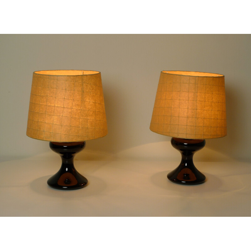 Pair of "ML1" table lamps, Ingo MAURER - 1960s