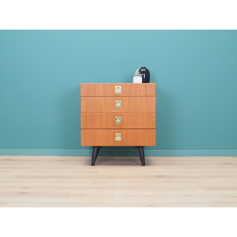 Vintage ash wood chest by ÆJM Mobler, Denmark 1970