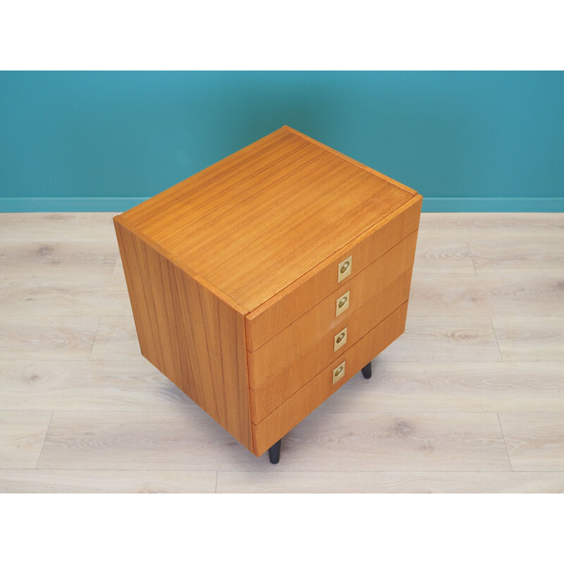 Vintage ash wood chest by ÆJM Mobler, Denmark 1970