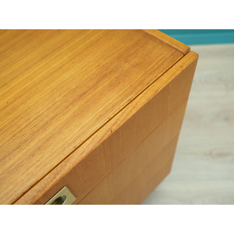 Vintage ash wood chest by ÆJM Mobler, Denmark 1970