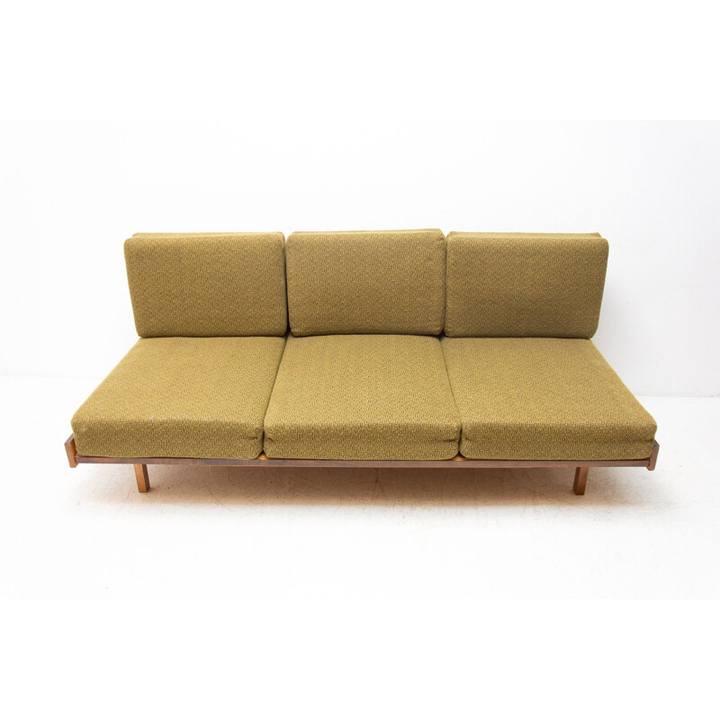 Vintage folding sofa, Czechoslovakia 1960s