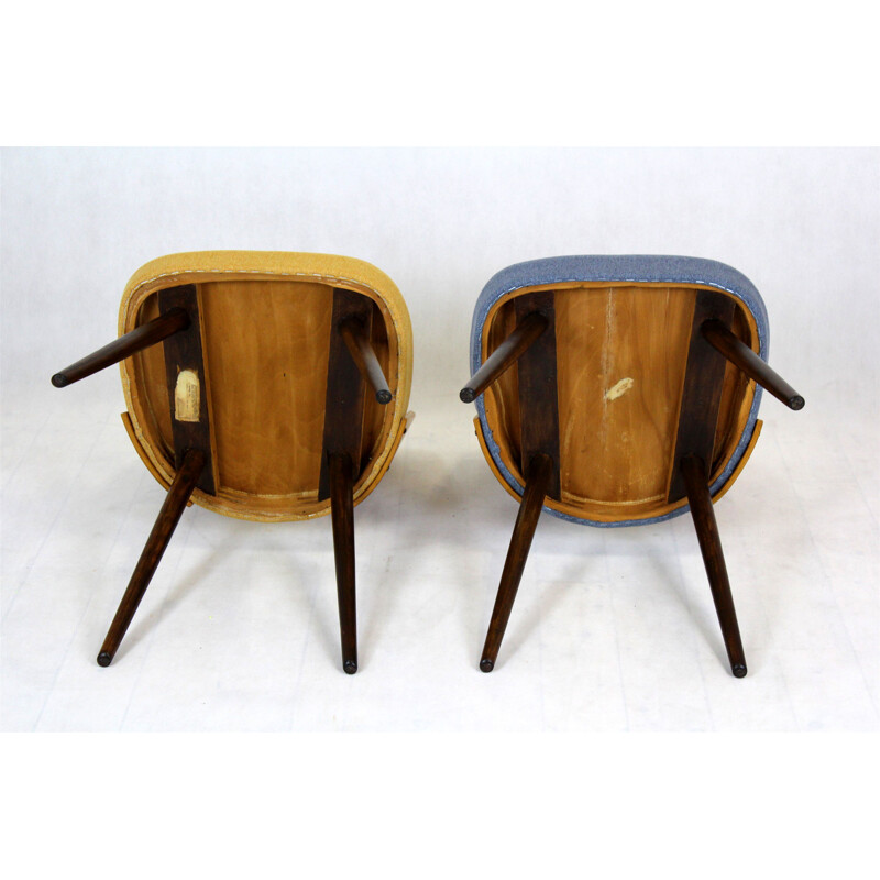 Paire de chaises vintage par Oswald Haerdtl pour Tatra, Tchécoslovaquie 1960