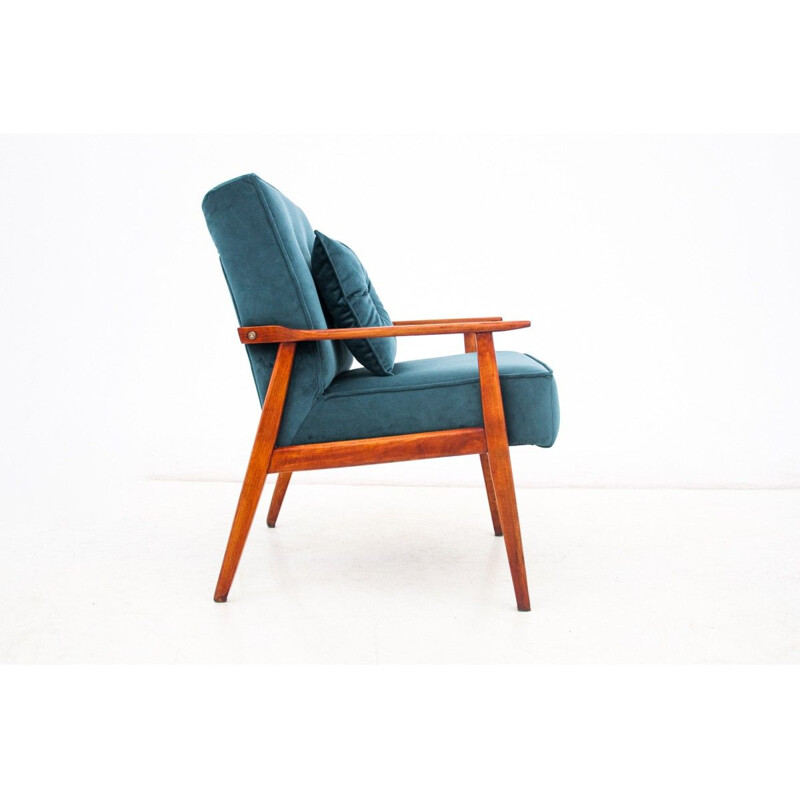 Vintage Armchair with footrest, Poland 1960s