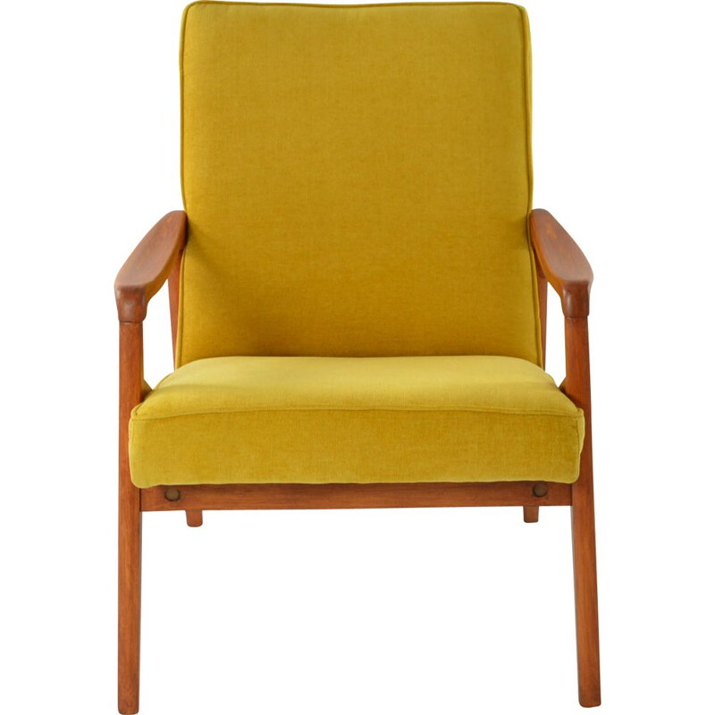 fauteuil pen vintage - jaune 1960